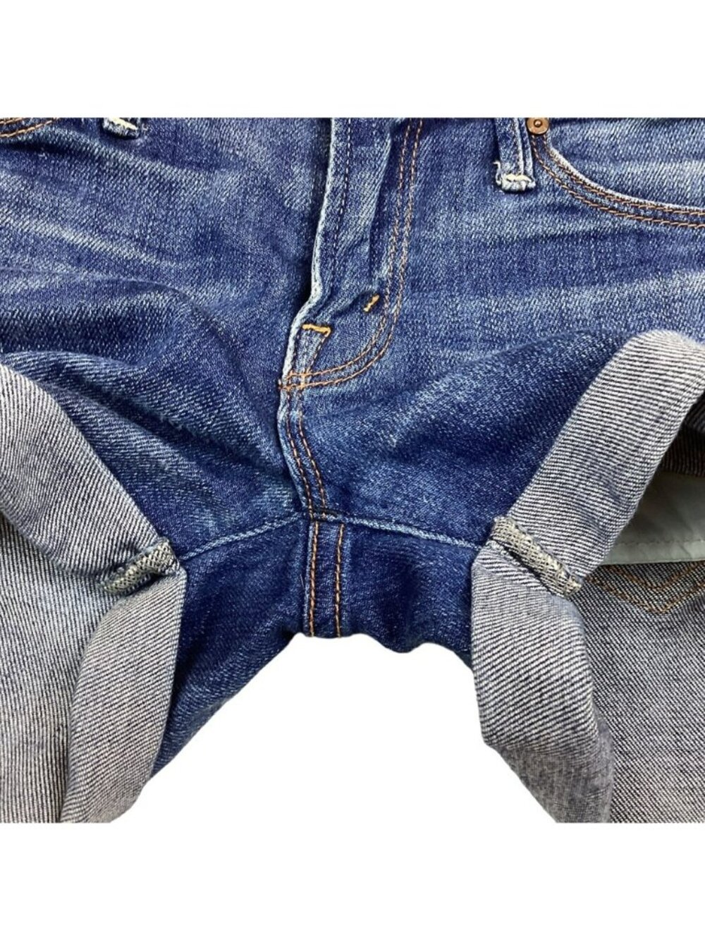 Mother Short Short Cuffed Short Blue 24 "Cry of the Peacock" - Picture 7 of 12